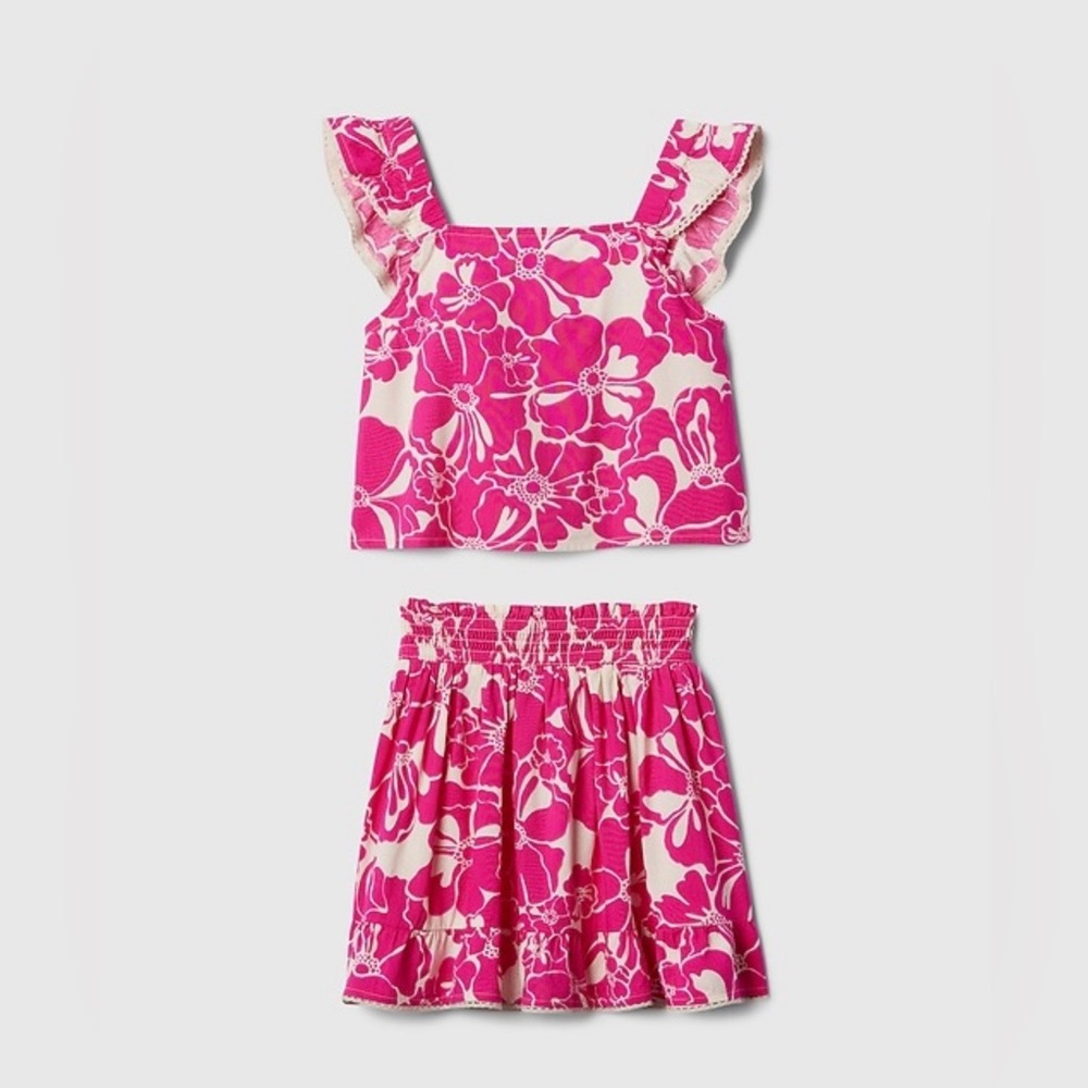 GAP KIDS| NWT GIRLS FLORAL 2 Piece Tank Skirt Set XS 4-5